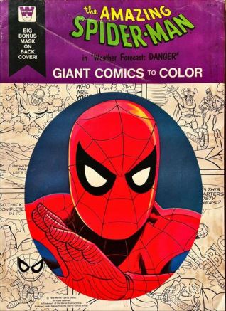 Vtg Spiderman Coloring Book The Oyster Mystery Marvel 1976, Only 10  Colored!